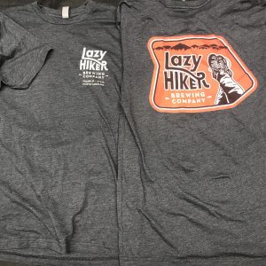 Shirts; SS - Charcoal - Red Logo Back