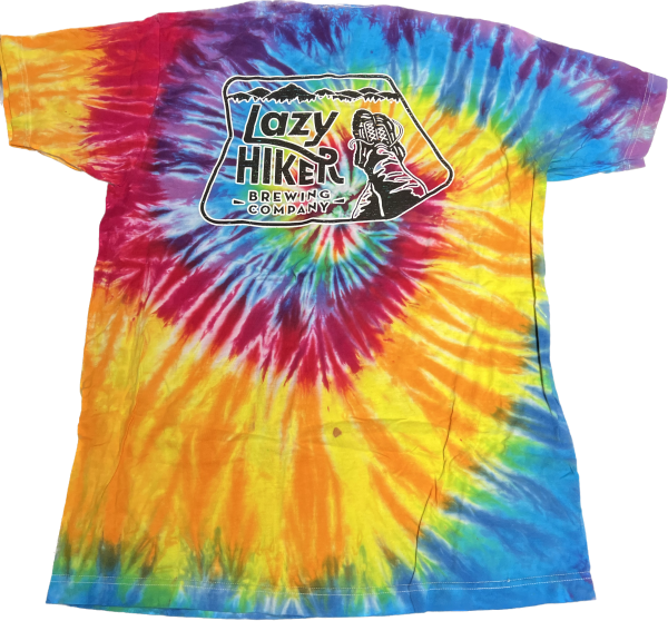 Tie Dye Logo Back – Swirl – Lazy Hiker Brewing